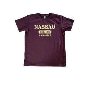Nassau Bahamas est 1973 Chocolate Brown men’s t shirt M